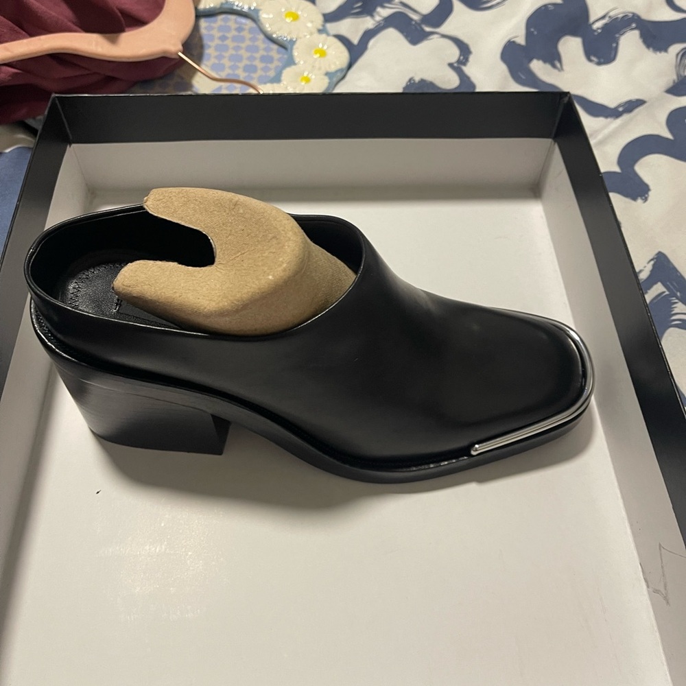 Alexander Wang Black Leather Mules